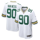 Men's Green Bay Packers Lukas Van Ness White Game Jersey