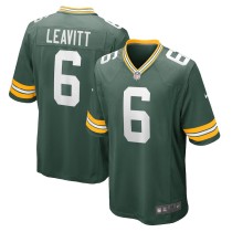 Men's Green Bay Packers Dallin Leavitt Green Game Player Jersey