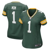Women's Green Bay Packers Number 1 Mom Green Game Jersey