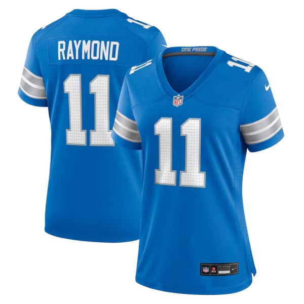Women's Detroit Lions Kalif Raymond Blue Team Game Jersey
