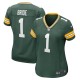 Women's Green Bay Packers Number 1 Bride Green Game Jersey