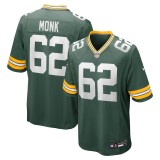Men's Green Bay Packers Jacob Monk Green Game Jersey