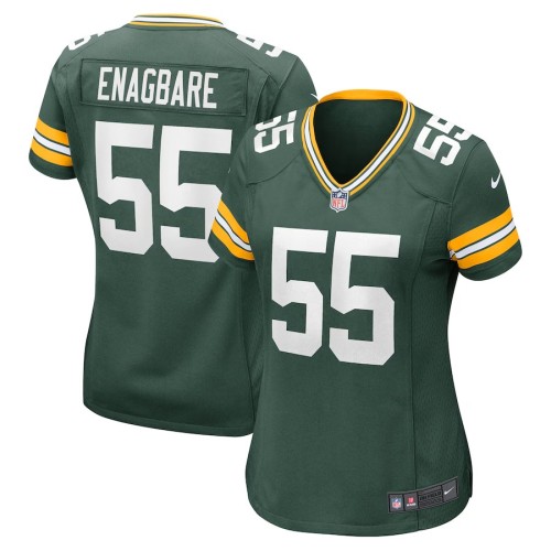 Women's Green Bay Packers Kingsley Enagbare Green Player Game Jersey
