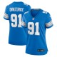 Women's Detroit Lions Levi Onwuzurike Blue Team Game Jersey
