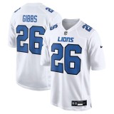 Men's Detroit Lions Jahmyr Gibbs White Tundra Fashion Game Jersey