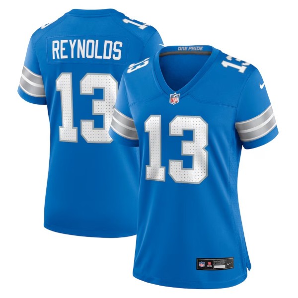 Women's Detroit Lions Craig Reynolds Blue Team Game Jersey