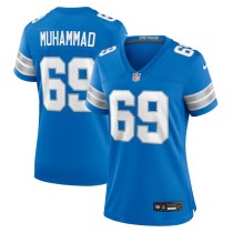 Women's Detroit Lions Al-Quadin Muhammad Blue Team Game Jersey