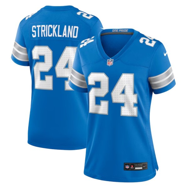 Women's Detroit Lions Loren Strickland Blue Team Game Jersey