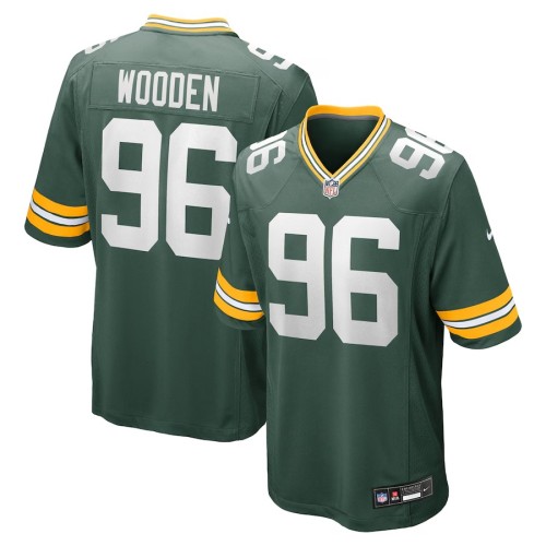 Men's Green Bay Packers Colby Wooden Green Game Jersey