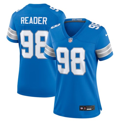Women's Detroit Lions D.J. Reader Blue Team Game Jersey