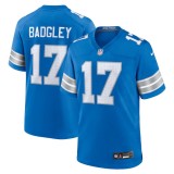 Men's Detroit Lions Michael Badgley Blue Team Game Jersey