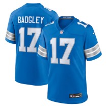 Men's Detroit Lions Michael Badgley Blue Team Game Jersey