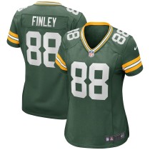 Women's Green Bay Packers Jermichael Finley Green Game Retired Player Jersey