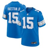 Men's Detroit Lions Ennis Rakestraw Jr. Blue Team Game Jersey
