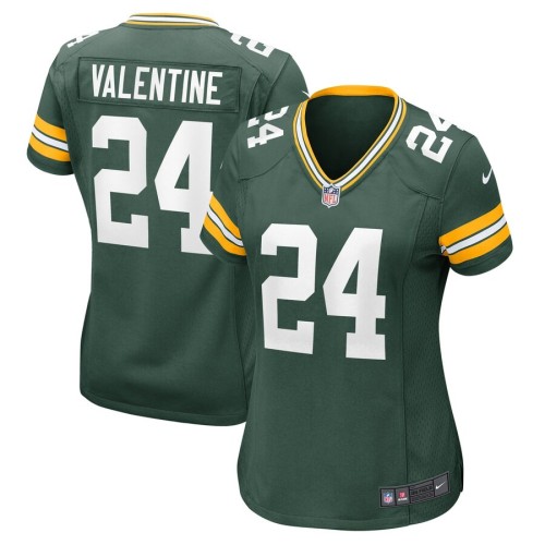 Women's Green Bay Packers Carrington Valentine Green Game Jersey