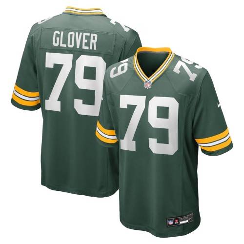 Men's Green Bay Packers Travis Glover Green Game Jersey