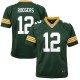 Youth Green Bay Packers Aaron Rodgers Green Game Jersey