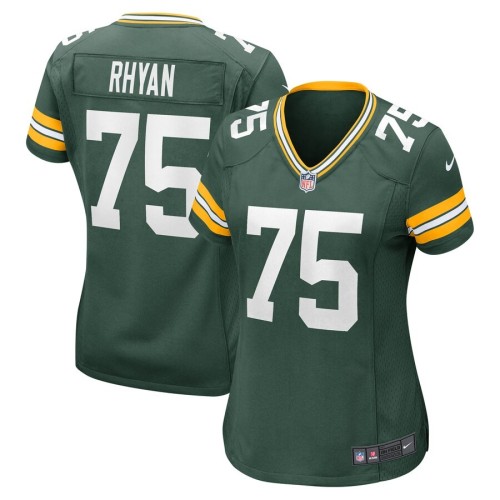 Women's Green Bay Packers Sean Rhyan Green Player Game Jersey