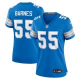 Women's Detroit Lions Derrick Barnes Blue Team Game Jersey