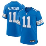Men's Detroit Lions Kalif Raymond Blue Team Game Jersey