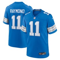 Men's Detroit Lions Kalif Raymond Blue Team Game Jersey