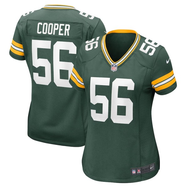 Women's Green Bay Packers Edgerrin Cooper Green Game Jersey