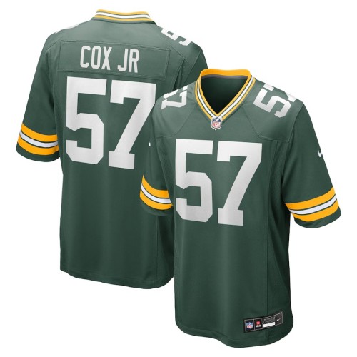Men's Green Bay Packers Brenton Cox Jr. Green Game Jersey