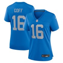 Women's Detroit Lions Jared Goff Blue Alternate Game Jersey