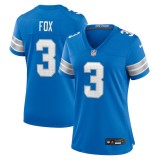 Women's Detroit Lions Jack Fox Blue Team Game Jersey