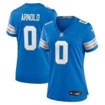 Women's Detroit Lions Terrion Arnold Blue Team Game Jersey