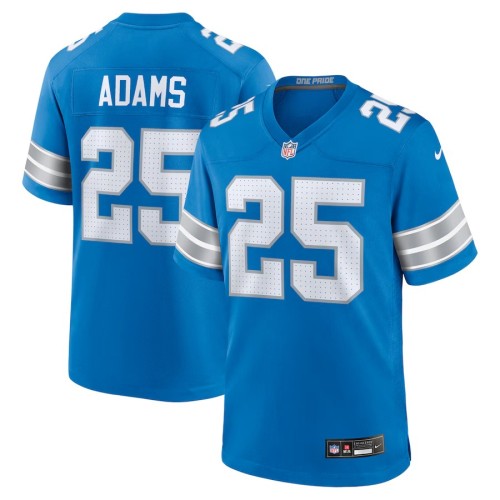 Men's Detroit Lions Jamal Adams Blue Team Game Jersey