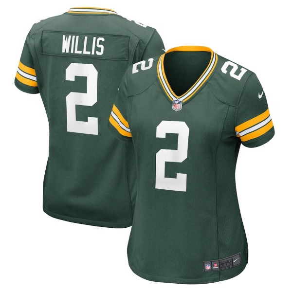 Women's Green Bay Packers Malik Willis Green Game Jersey