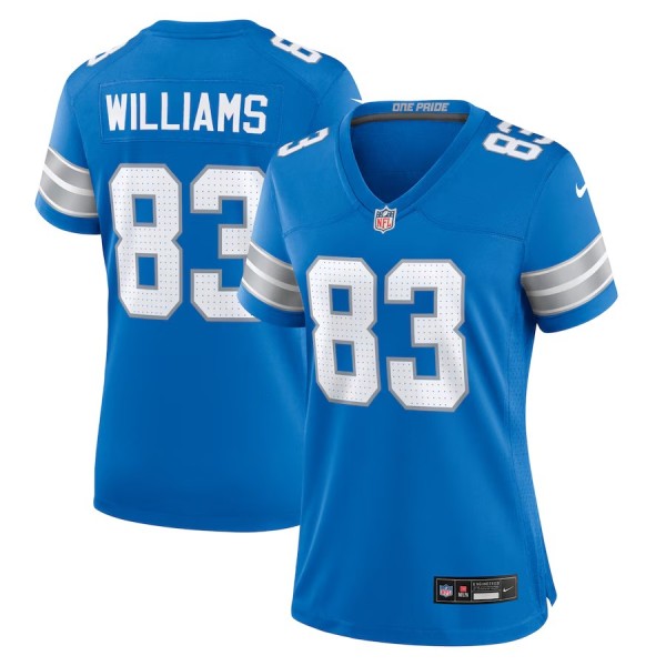 Women's Detroit Lions Isaiah Williams Blue Game Jersey