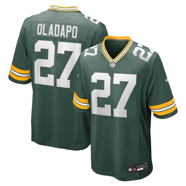 Men's Green Bay Packers Kitan Oladapo Green Game Jersey