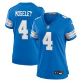 Women's Detroit Lions Emmanuel Moseley Blue Team Game Jersey