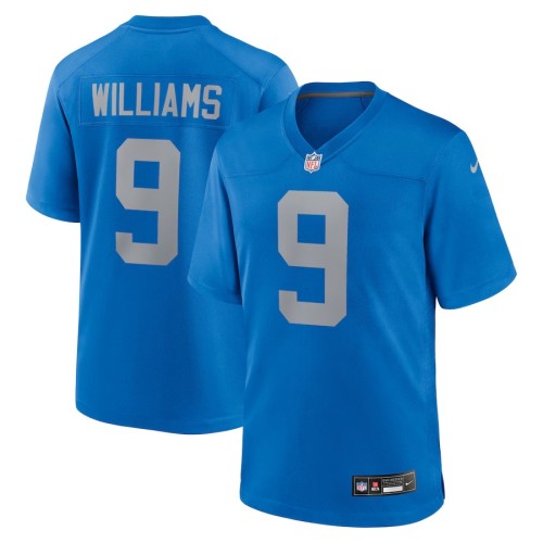Men's Detroit Lions Jameson Williams Blue Alternate Game Jersey