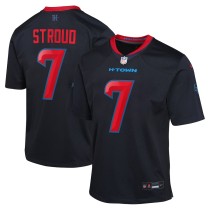 Youth Houston Texans C.J. Stroud Navy 2nd Alternate Game Jersey