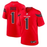 Men's Houston Texans Stefon Diggs Red Alternate Game Jersey