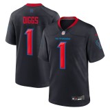 Men's Houston Texans Stefon Diggs Navy Alternate Game Jersey
