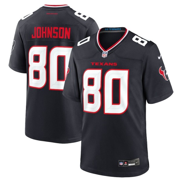 Men's Houston Texans Andre Johnson Navy Team Retired Player Game Jersey