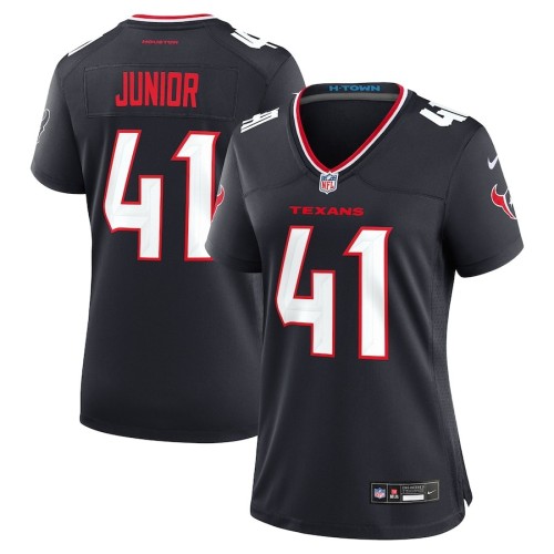 Women's Houston Texans Gregory Junior Navy Team Game Jersey