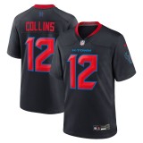 Men's Houston Texans Nico Collins Navy 2nd Alternate Game Jersey