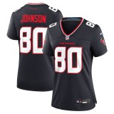 Women's Houston Texans Andre Johnson Navy Team Retired Player Game Jersey