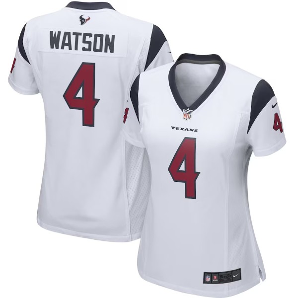 Deshaun Watson Houston Texans Women's Player Game Jersey - White