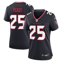Women's Houston Texans Russ Yeast Navy Team Game Jersey