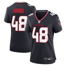 Women's Houston Texans Christian Harris Navy Team Game Jersey
