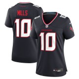 Women's Houston Texans Davis Mills Navy Team Game Jersey