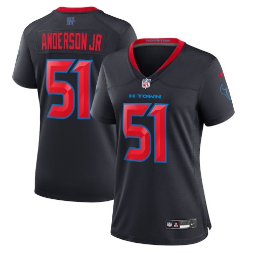 Women's Houston Texans Will Anderson Jr. Navy 2nd Alternate Game Jersey