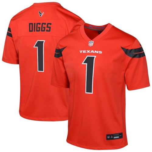 Youth Houston Texans Stefon Diggs Red Alternate Player Game Jersey