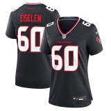 Women's Houston Texans Dieter Eiselen Navy Team Game Jersey